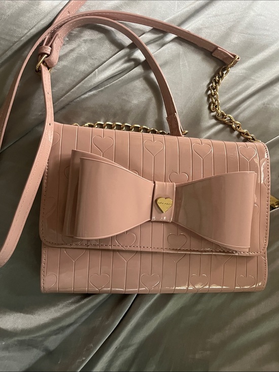 kate spade Handbags - Betsy Johnson blush patents leather bow crossbody